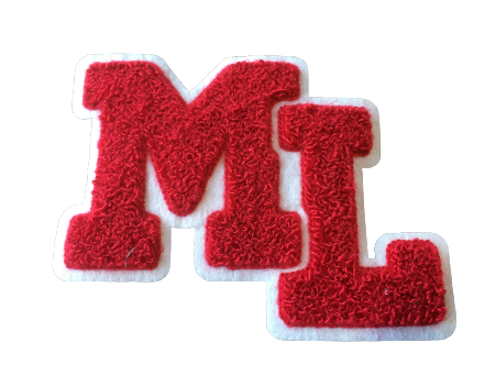 badstof chenille vilt varsity letters emblemen badges patches pro merchandise laten maken bestellen kopen 13