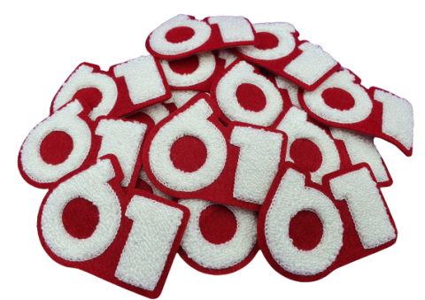 badstof chenille vilt varsity letters emblemen badges patches pro merchandise laten maken bestellen kopen 4
