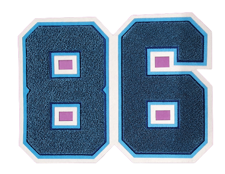 badstof chenille vilt varsity letters emblemen badges patches pro merchandise laten maken bestellen kopen 7