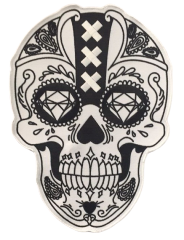 biker patch rug emblemen backpatch colors colours rocker siderockers rockers bestellen laten maken skull amsterdam