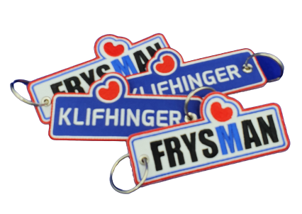 geborduurde sleutelhangers laten borduren maken remove before flight emblemen badges patches pro merchanidise 12