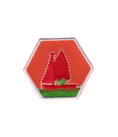 insigne welkom-aan-boord insignes scouting chiro nederland kopen vaardigheidsinsignes laten-maken zeilboot zeilen oranje-insgne