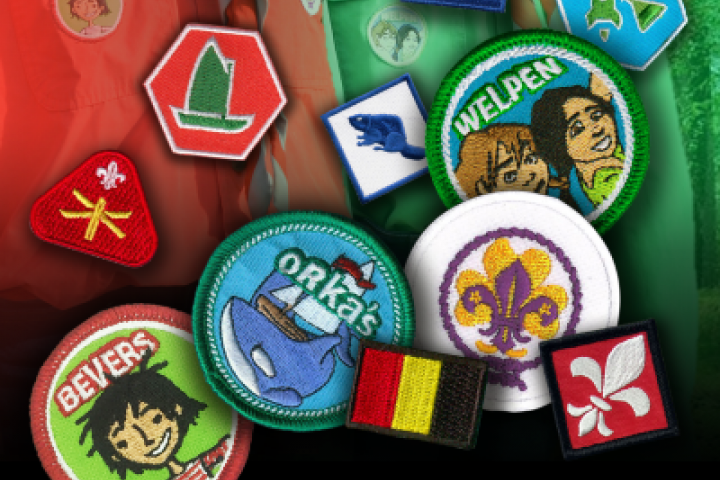 Scouting badges, insignes en vaardigheidstekens